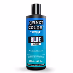 CRAZY COLOR Shampooing Blue 250 ml, 250 ml, Shampoing, Non-professionnel, Unisexe, Cheveux colorés, Protection de la couleur, ...