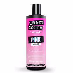 CRAZY COLOR Shampooing Pink 250 ml, 250 ml, Shampoing, Non-professionnel, Unisexe, Cheveux colorés, Protection de la couleur, ...