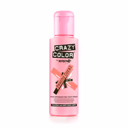 CRAZY COLOR Peachy Coral 100 ml, Orange, Peachy Coral, Unisexe, 100 ml, Tous types de cheveux, Bouteille