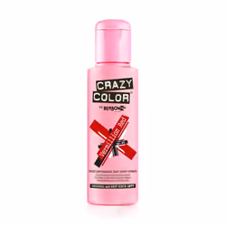 CRAZY COLOR Vermillion Red 100 ml, Rouge, Vermillion Red, Unisexe, 100 ml, Tous types de cheveux, Tube