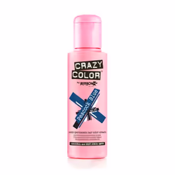 CRAZY COLOR Peacock Blue 100 ml, Bleu, Peacock Blue, Unisexe, 100 ml, Tous types de cheveux, Bouteille