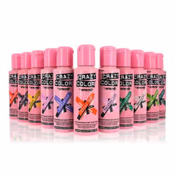 Coloration semi-permanente - CRAZY COLOR - Orange - Cheveux Cuivre - 100ml