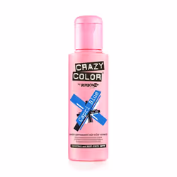 CRAZY COLOR Capri Blue 100 ml, Bleu, Capri Blue, Unisexe, 100 ml, Tous types de cheveux, Bouteille