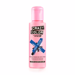 CRAZY COLOR Sky Blue 100 ml, Bleu, Sky Blue, Unisexe, 100 ml, Tous types de cheveux, Bouteille