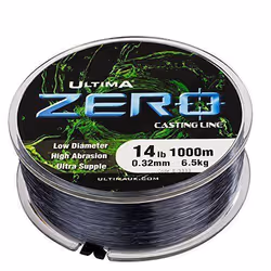 Ultima Zero Extreme Gamme Jetant la pêche à la carpe Mainline mixte  Gris fumé 0.32 mm - 14.0 lb - E3333
