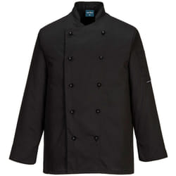Portwest - Veste de cuisine Somerset couleur : Noir taille xxxl