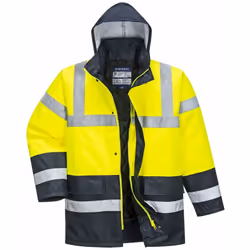 Parka - PORTWEST - Traffic Bicolore Jaune / Marine S466YER - Cette veste élégante convient à toutes les conditions météorolog ...