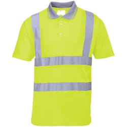 Polo Haute Visibilité manches courtes Portwest Jaune m