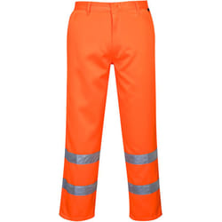 Pantalon Hi-Vis Poly-coton RIS Orange S - FR(38-40) - UK(30-32)
