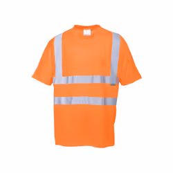 Tee Shirt Haute Visibilité RT23 Orange TXXL Portwest Tissu respirant pour éviter la rétention d'humidité garder le porteur fr ...
