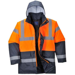 Parka haute visibilité bicolore Portwest matelassée Orange 4XL