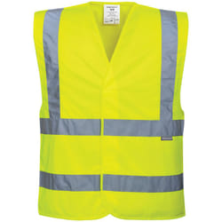 Portwest - Gilet Haute-Visibilité Baudrier Double Ceinture Jaune l/xl