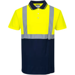 Portwest - Polo Bicolore Jaune/Marine xl
