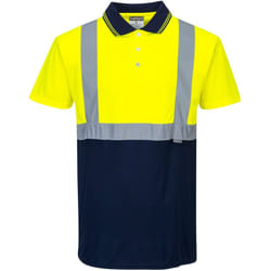 Portwest - Polo Bicolore couleur : Jaune/Marine taille 4XL