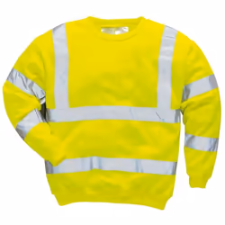 65% Polyester, 35% Coton , 300 g Gamme Sweat-Shirt Haute-Visibilité Les Sweat-shirt Portwest HiVis sont fabriqués à partir d' ...