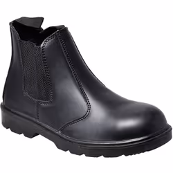 Tige en cuir Premium . Bottillon de sécurité de style traditionnel avec embout métallique et semelle anti-perforation acier.
