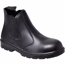 Tige en cuir Premium . Bottillon de sécurité de style traditionnel avec embout métallique et semelle anti-perforation acier.