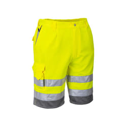 Portwest - Bermuda Haute Visibilité E043 Jaune Gris ts
