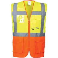 Portwest - Gilet Executive Prague Jaune/Orange m
