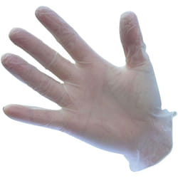 Portwest - Gants jetables en vinyle poudré Incolore l - Taille 9