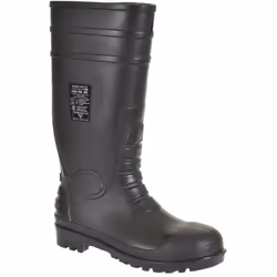 Le Wellington Total Safety offre une protection ultime S5 pour le porteur. Embout et intercalaire en acier. Construction PVC  ...