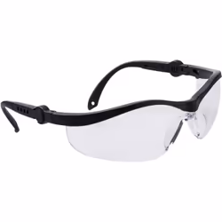 Bras latéraux extensibles pour un ajustement sûr et confortable. La lunette Safeguard a des branches en nylon orientables sur ...