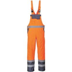 Portwest - Cotte Contrast non-doublée Orange/Marine 3XL