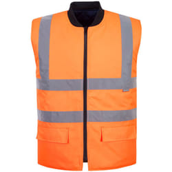 Portwest - Gilet hv Réversible couleur : Orange taille 4XL