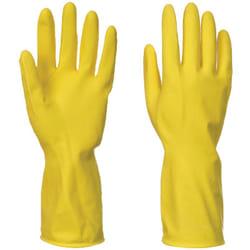 Lot de 12 paires de gants Latex de ménage Jaune l - Taille 9