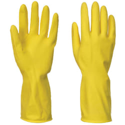 Portwest - Carton de 240 gants Latex de ménage Jaune m - Taille 8