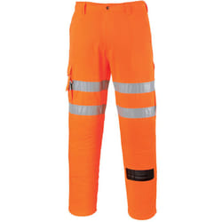 Portwest - Pantalon Rail Combat Orange Tall 3XL - FR(56) - UK(47)