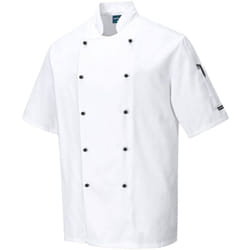 Portwest - Veste cuisine Kent couleur : Blanc taille m
