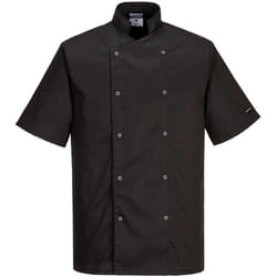 Portwest - Veste de cuisine Cumbria couleur : Noir taille m