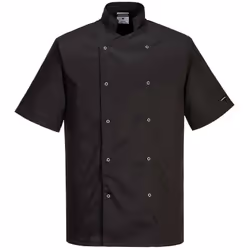 cette veste de cuisine moderne et élégante est ce qu'il vous faut pour vos équipes. Tissu léger et résistant lavage après lav ...