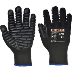 Portwest - Gant Anti Vibration couleur : Noir taille m