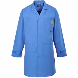 Cette blouse intrinsèquement antistatique est idéale pour les environnements dans lesquels une résistance électrostatique est ...