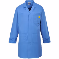 Cette blouse intrinsèquement antistatique est idéale pour les environnements dans lesquels une résistance électrostatique est ...