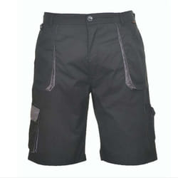 Bermuda Portwest Texo Contrast Couleur : Noir Taille s Portwest