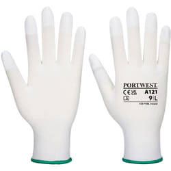 Portwest - Gants doigts enduits pu Blanc xl - Taille 10