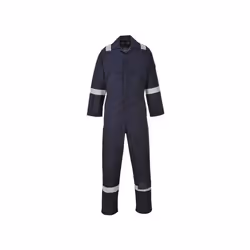 null - Combinaison Flamme Résistant et Antistatique 350g couleur : Marine Tall taille L - PORTWEST