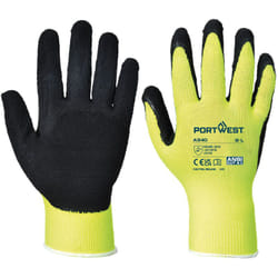 Portwest - Gants Grip HiVis Latex Jaune s - Taille 7