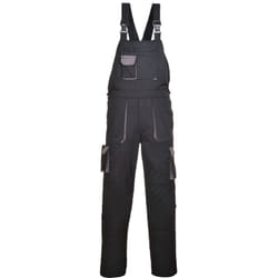 Portwest - Cotte à bretelles Texo Contrast couleur : Noir Tall taille m