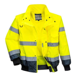 Portwest - Blouson Haute Visibilité 3 En 1 Manches Amovibles Bicolore Jaune / Marine Xs