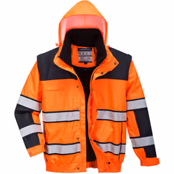 EN342 Protection contre le froid certifiée jusqu'à -40°C. Différenciez vous des autres avec ce blouson HiVis 3-en-1. Fourrure ...