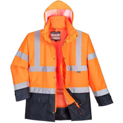 Parka bicolore 5-en-1 Portwest executive Orange / Marine 4XL