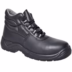 Semelle composite anti perforation. Brodequin S1P 100% non métallique, embout et semelle composite. Cuir noir et semelle PU b ...
