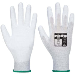 Gants antistatiques Portwest paume enduit pu A199 Gris 8