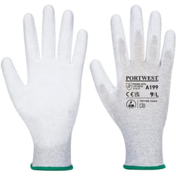 Portwest - Gants paume enduit pu antistatique Gris xl - Taille 10