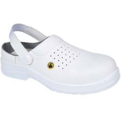 Sabots de sécurité Portwest ventilé composite esd sb ae Blanc 41