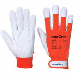 Attache bandes auto-aggrippantes pour un ajustement sécurisé. Gant en cuir de chèvre avec fermeture par bandes auto-aggrippan ...